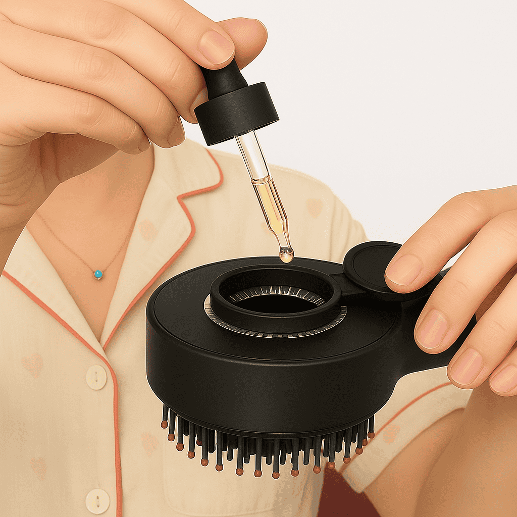 Scalp Pulse Scalp Massager Oil Reservoir